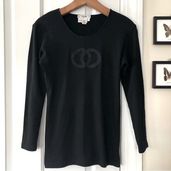 CELINE Double Circle Vintage 90’s Top - Picture 2 of 7